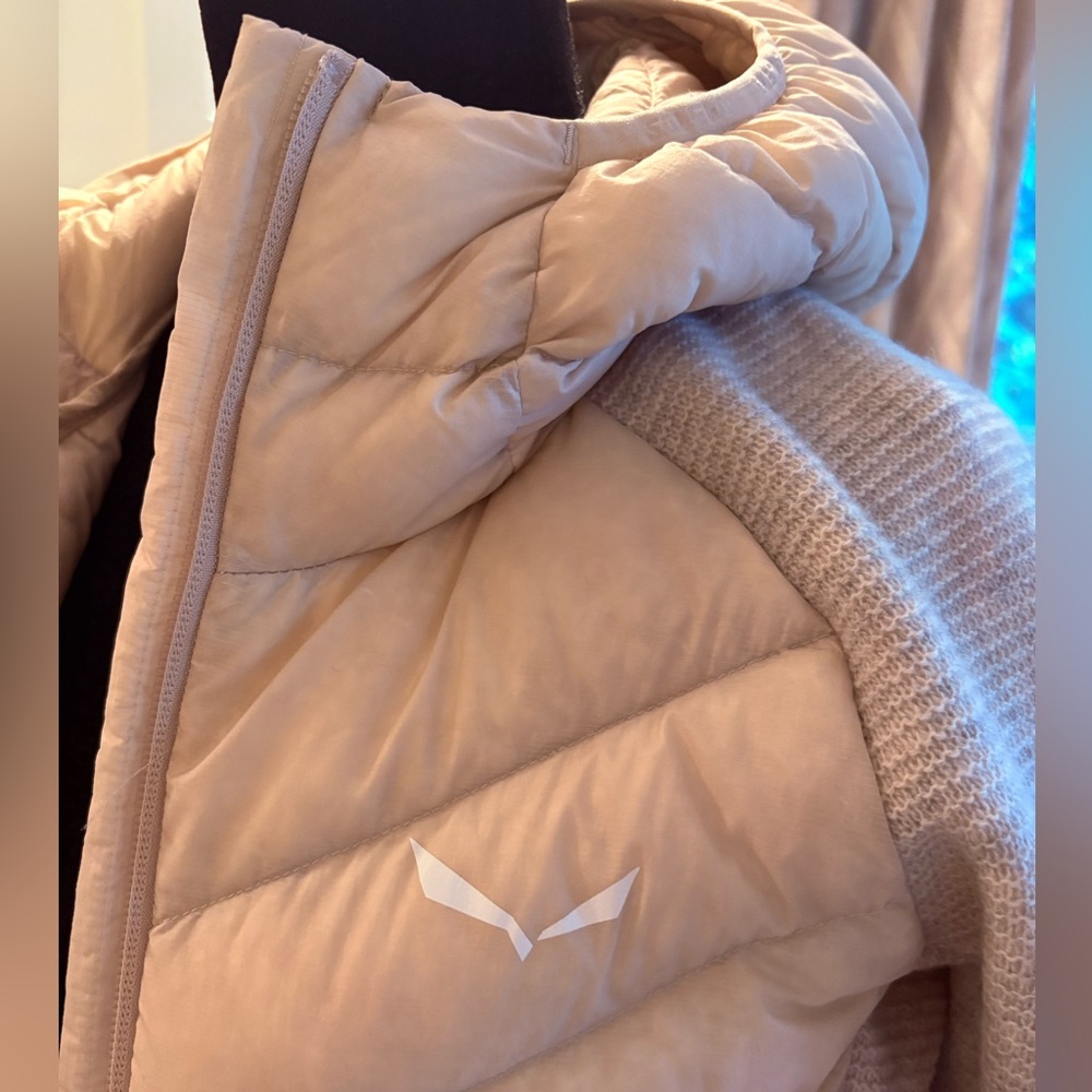 Salewa Oatmeal Down and Knit Hybrid Jacket - Picture 4 of 6